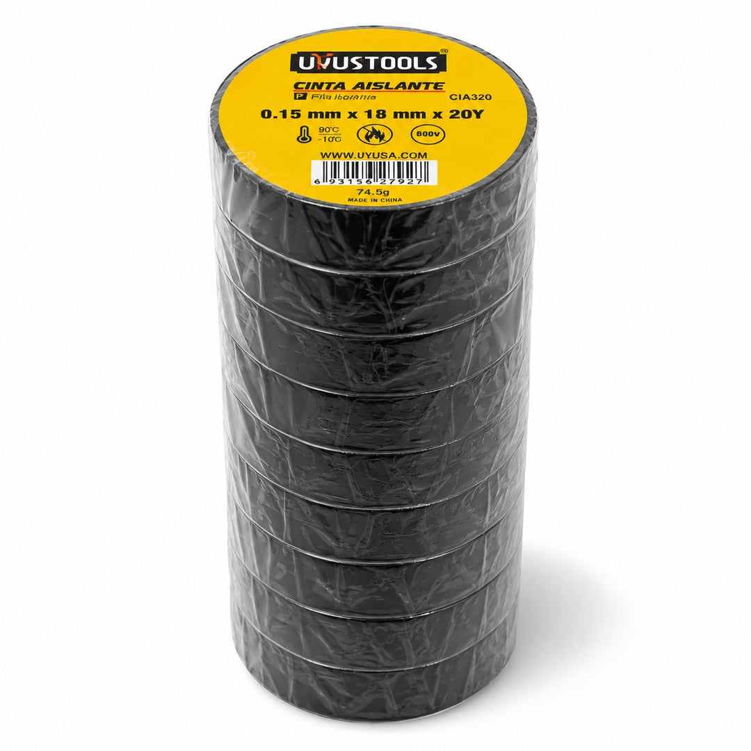 Pack De 10 Cinta Aislante Uyus Tools de 20Y - vista 3 del producto