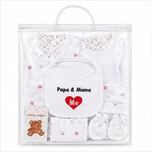 Set Ajuar Bebé 8 Piezas Algodón Blanco Mama Y Papa - vista 3 del producto
