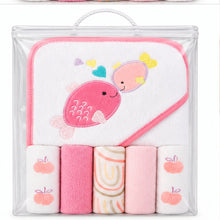 Set De Toalla Con Capucha Bebés Y Toallitas Multiuso Niñas - vista 7 del producto