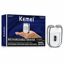 Afeitadora Kemei Mini Km-C40 Recargable Shaver Plateado - vista 3 del producto