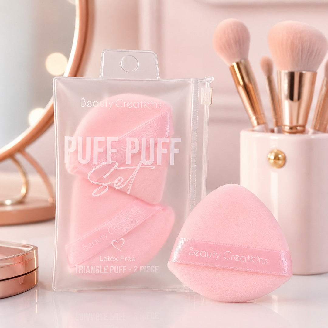 Set de 2 Esponjas de Maquillaje Beauty Creations Puff Puff Rosa