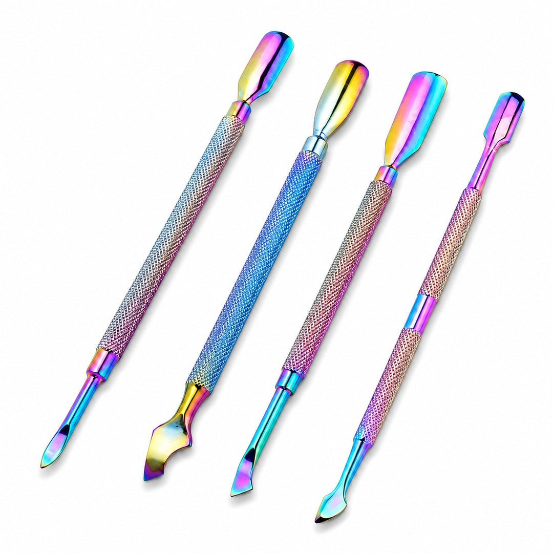 Set de 4 repujadores tornasol para manicure