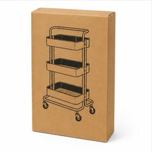 Carrito metálico de peluquería color negro - vista 3 del producto