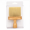 Brocha sacapelo para barbería con mango de madera
