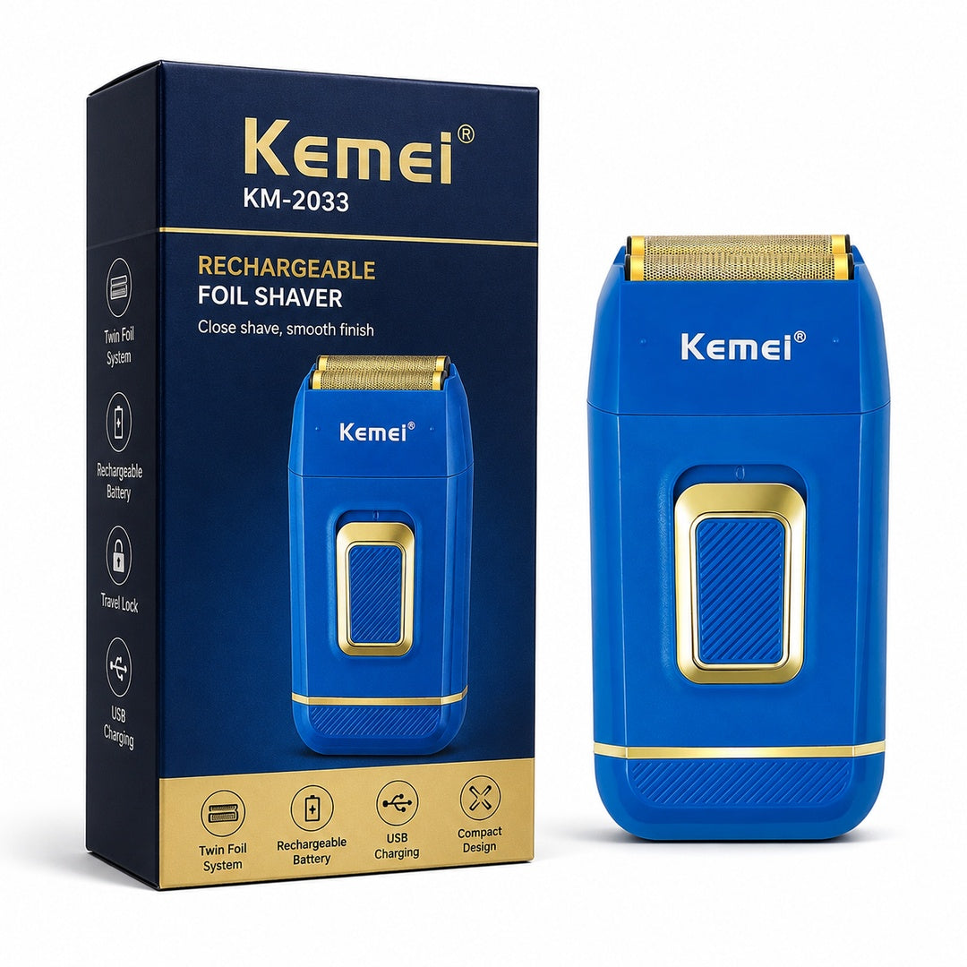 Afeitadora Shaver Kemei Km-2033 AZUL - vista 3 del producto