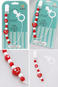 Sujeta Chupete Clip Porta Chupete Silicona Bebe Afirma Tete