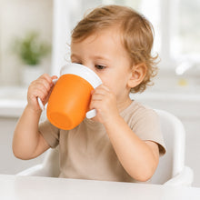 Vaso 360 antiderrame Magic Cup color naranja - detalle del producto
