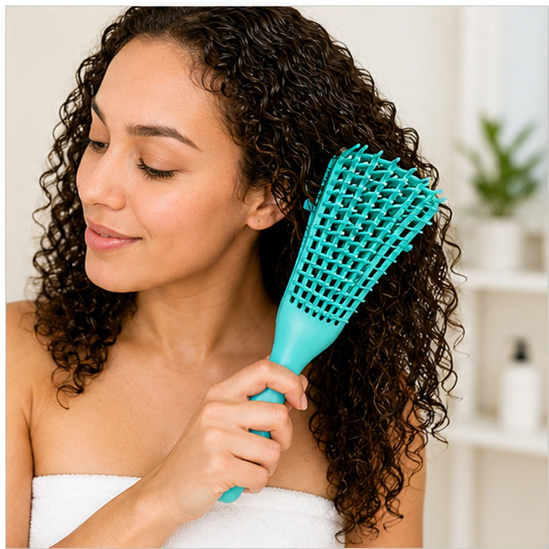 Cepillo Para Cabello Rizado - variante NEGRO