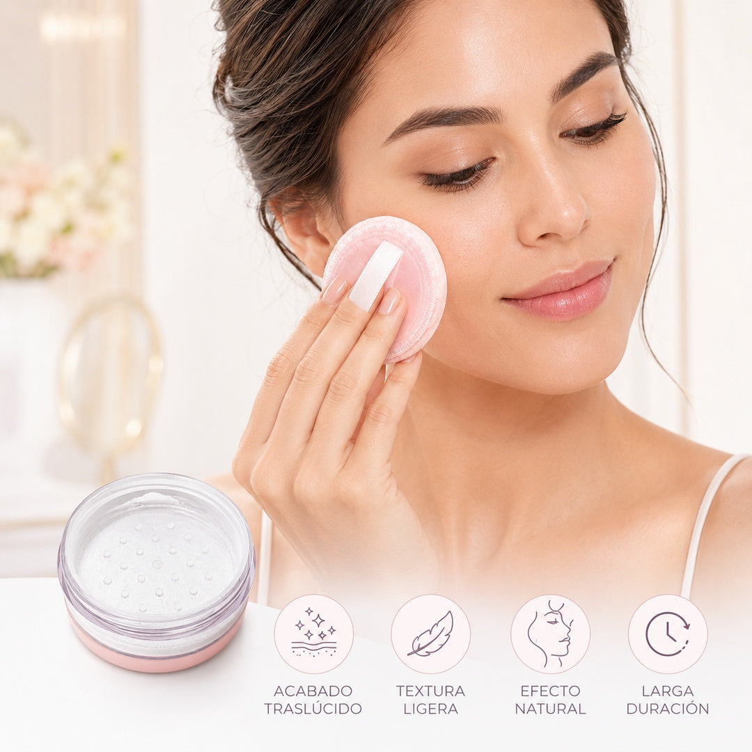 Polvo Suelto Fijación Traslúcido y Beige Shiny Ushas - vista 8 del producto