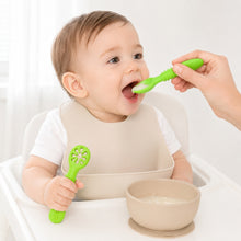 Set de cucharas de silicona para bebé color verde - vista 4 del producto