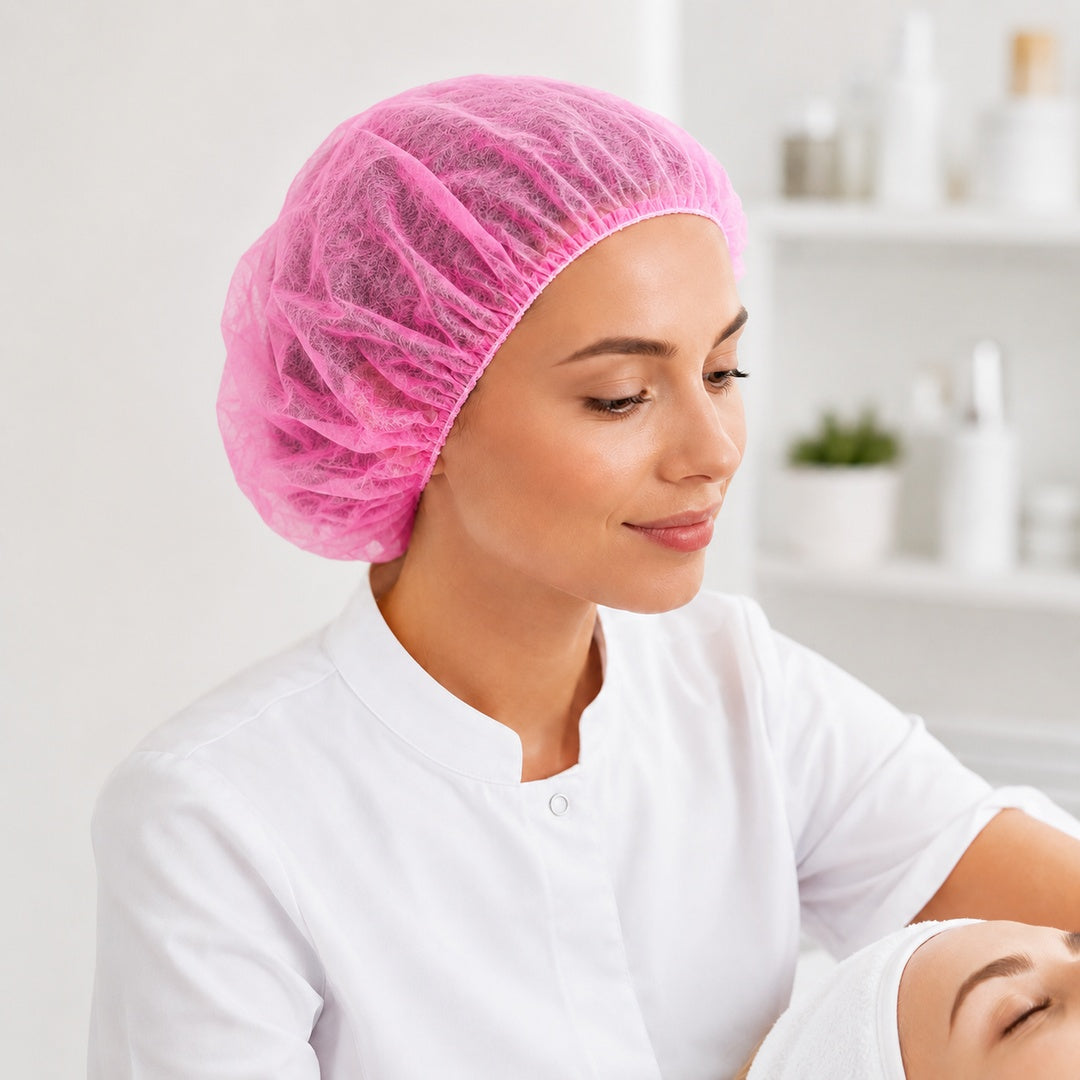 Cofia Gorro Desechable 50 unidades - variante Rosa