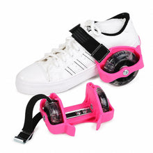 Patines Ajustable Con Luces Led Para Zapatillas - variante NARANJA