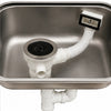Desague Plastico Lavaplatos 1 1/2 Ctubo Rebalse Color Blanco