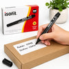 Caja de marcadores permanentes Isofit negro