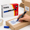 Caja de marcadores permanentes Isofit azul