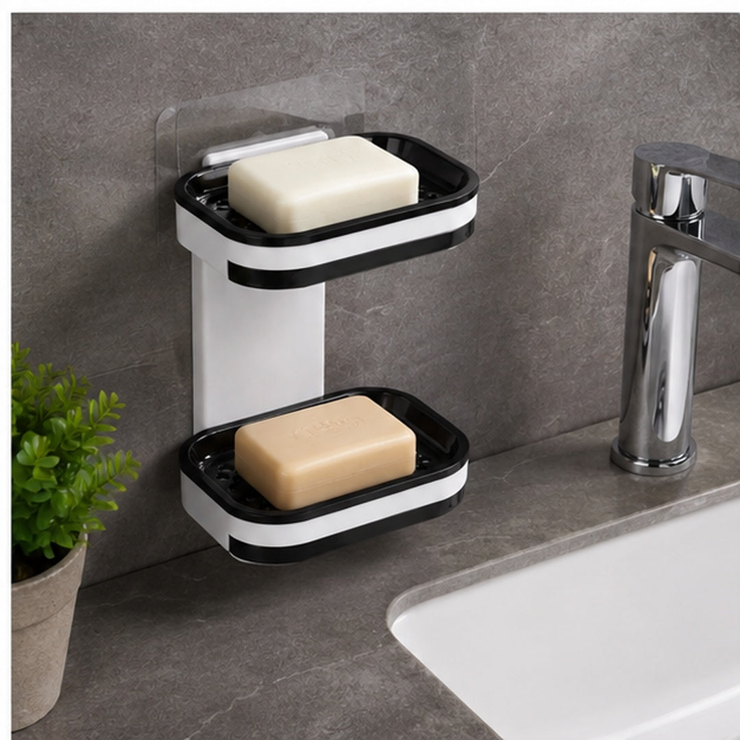Estante Doble Para Jabón De Baño Diseño Hogar - vista 4 del producto