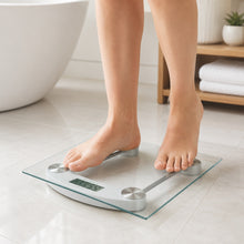 Báscula Digital Balanza Personal De Baño 180kg Plateado - vista 3 del producto