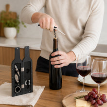Set de vino modelo botella con destapador y accesorios - vista 4 del producto