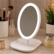 Espejo Con luz Led Recargable Ovalado Rosa - vista 8 del producto