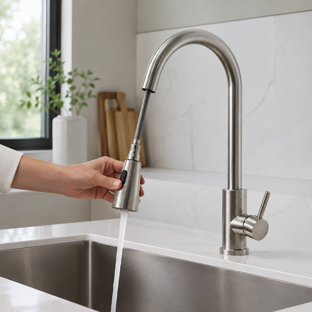 Llave Monomando Grifo Cocina Extensión Flexible Lavaplatos - vista 4 del producto