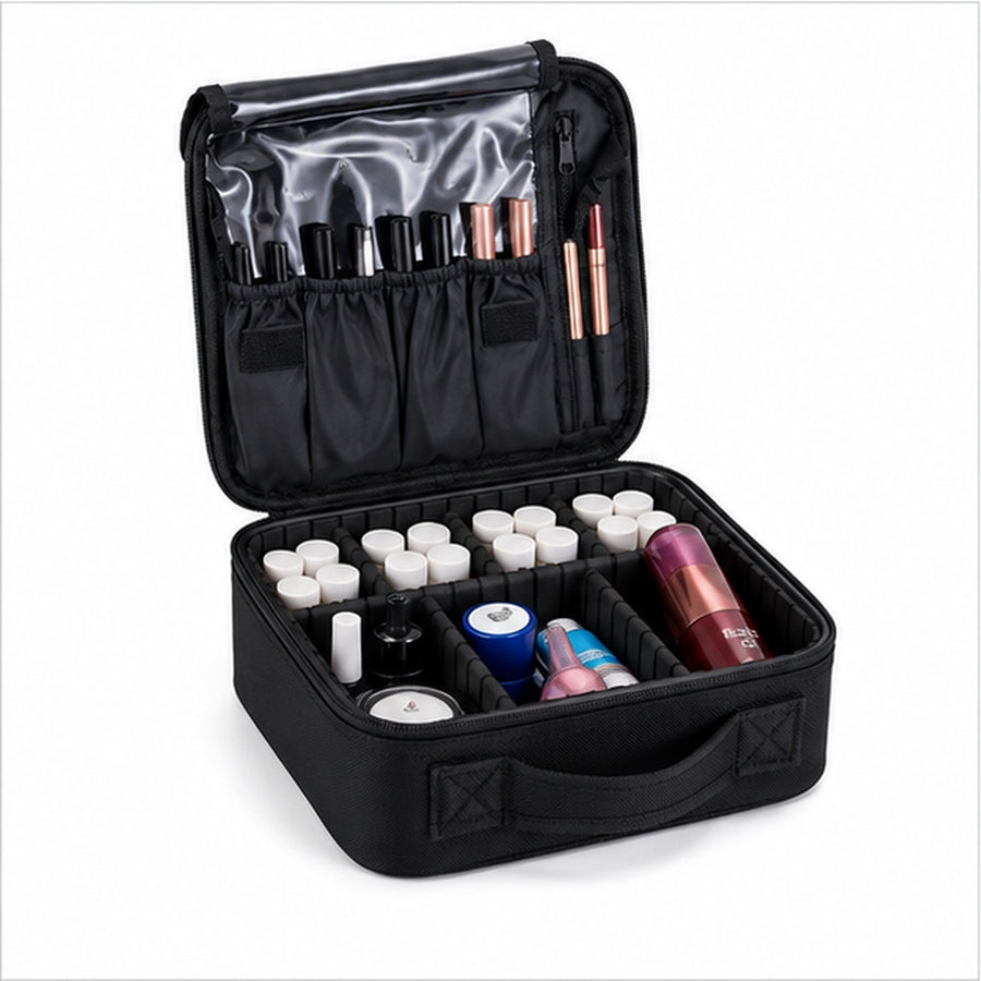 Maleta Organizadora Para Maquillaje De Mano Chica - variante Negro