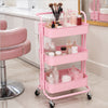 Carrito de peluquería color Rosado