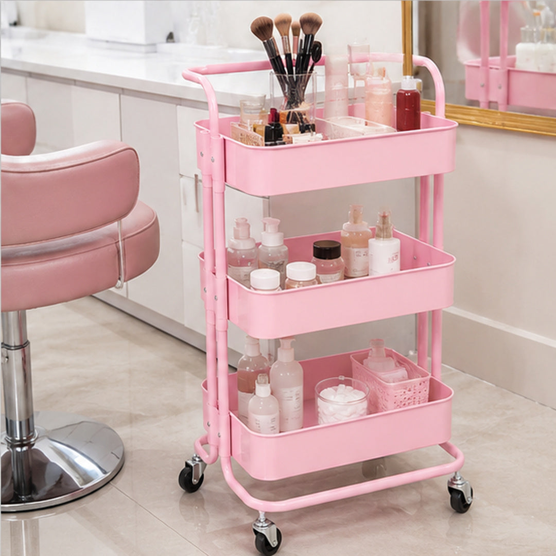 Carrito de peluquería color Rosado - vista 4 del producto