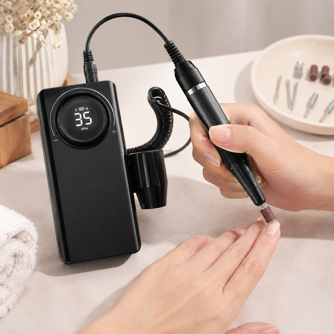 Torno para Uñas Profesional Portátil Recargable Inalámbrico NEGRO - vista 4 del producto