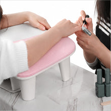 Posa Mano Apoya Brazo Almohadilla Manicure Cuero - variante BLANCO