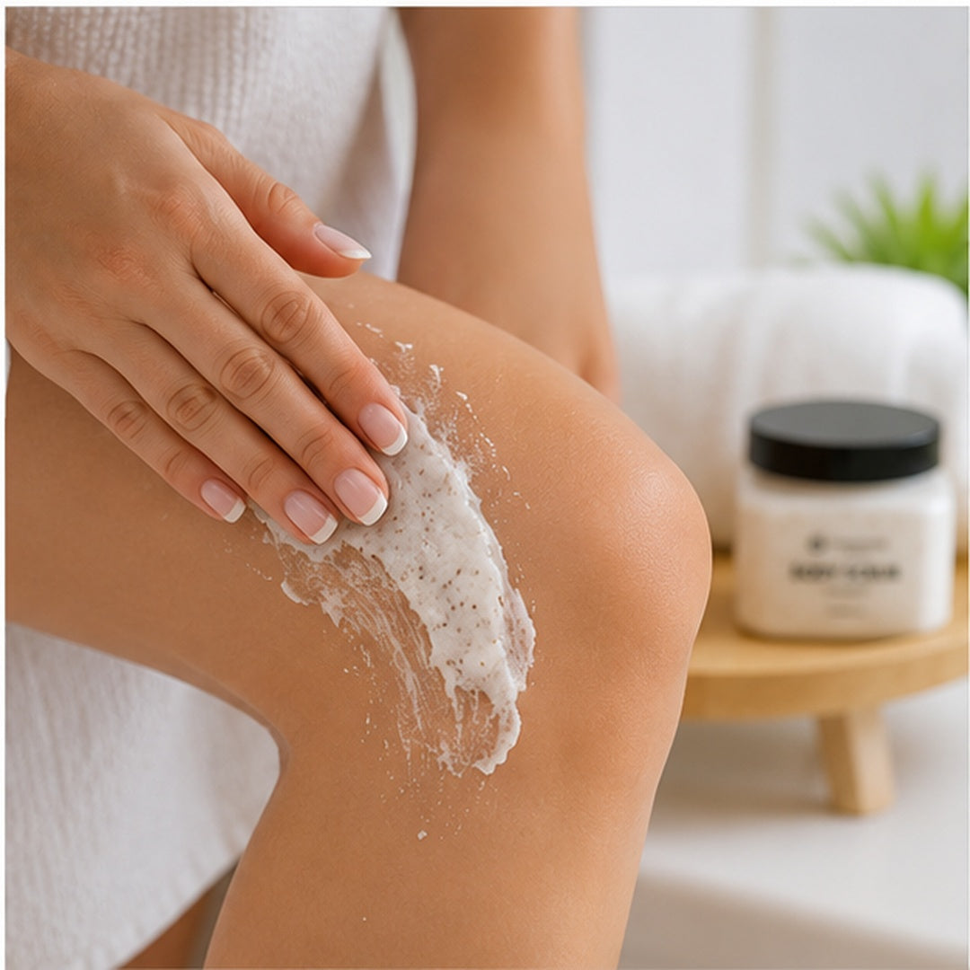 Crema Exfoliante Corporal Limpieza Profunda 450ml Cherimoya Coconut. - vista 4 del producto