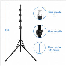 Aro Luz Led Profesional LJJ-45 45 cm Trípode 2.1 m - vista 4 del producto