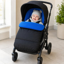 Saco térmico impermeable para coche de bebé color negro con azul - vista 4 del producto