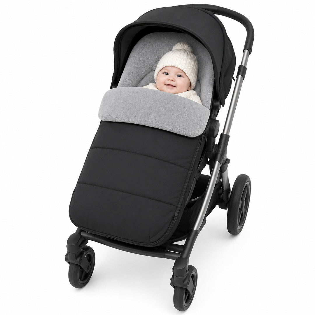 Saco térmico impermeable para coche de bebé color negro con gris - vista 4 del producto
