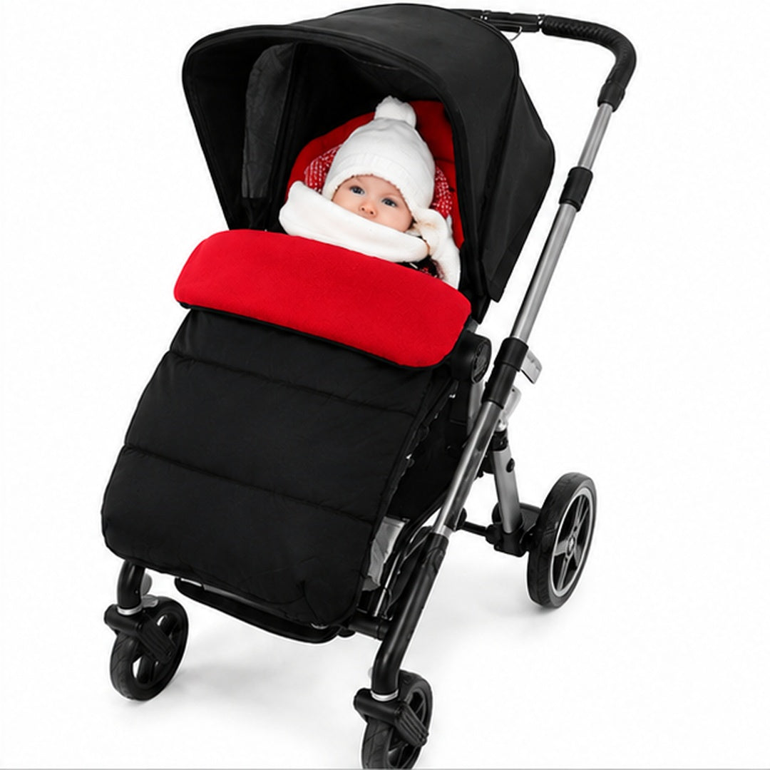 Saco térmico impermeable para coche de bebé color negro con rojo - vista 4 del producto