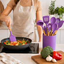 Set de utensilios de silicona 12 piezas color Morado - vista 4 del producto