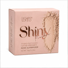 Polvo Suelto Fijación Traslúcido y Beige Shiny Ushas - variante Tranlucido