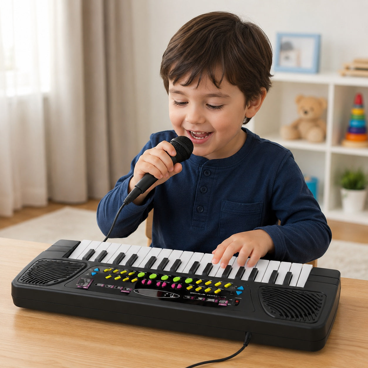 Piano Musical Con Micrófono Para Niños - vista 4 del producto