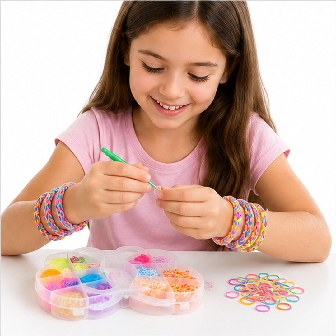 Set De Ligas Con Accesorios Para Diseñar Pulseras Para Niñas - vista 8 del producto