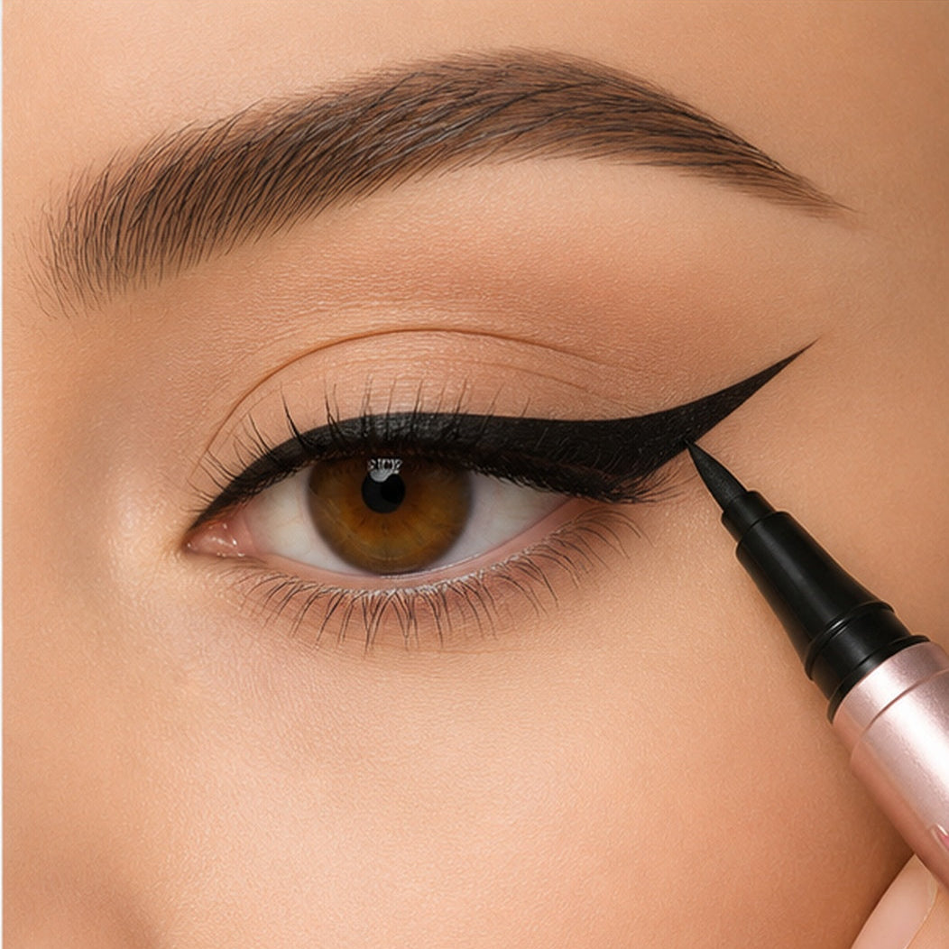Delineador De Ojos Plumon Negro Sky Line A Prueba De Agua Negro Mate - vista 4 del producto