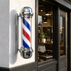 Pole Iluminado De Barbería Giratorio 60x24 cm