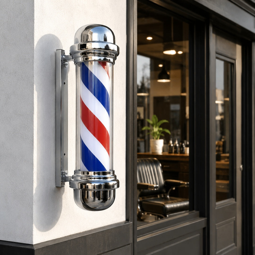 Pole Iluminado De Barbería Giratorio 60x24 cm - vista 3 del producto