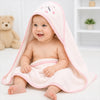 Set De Toalla Con Capucha Bebés Y Toallitas Multiuso Niñas