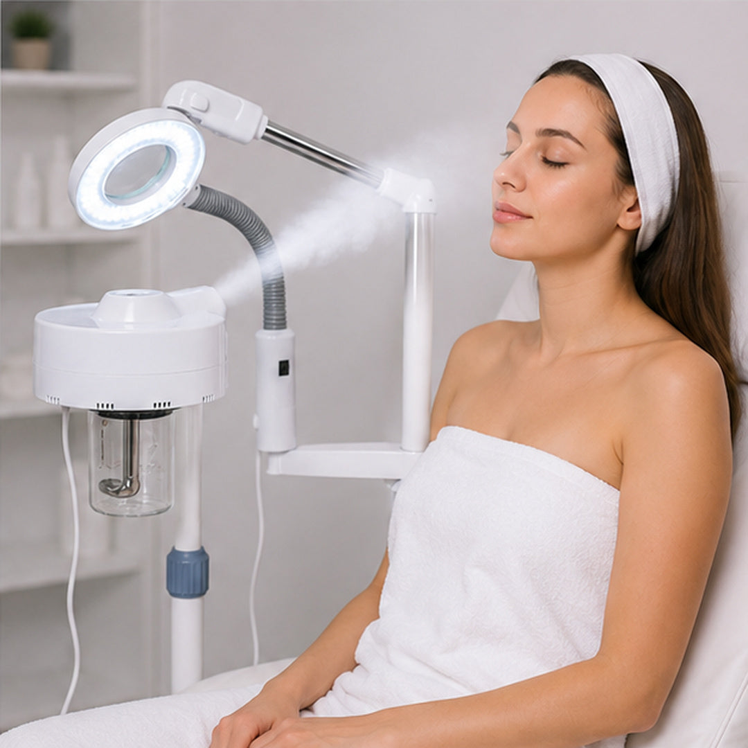 Vaporizador Facial 2 En 1 Con Lupa Led - vista 3 del producto