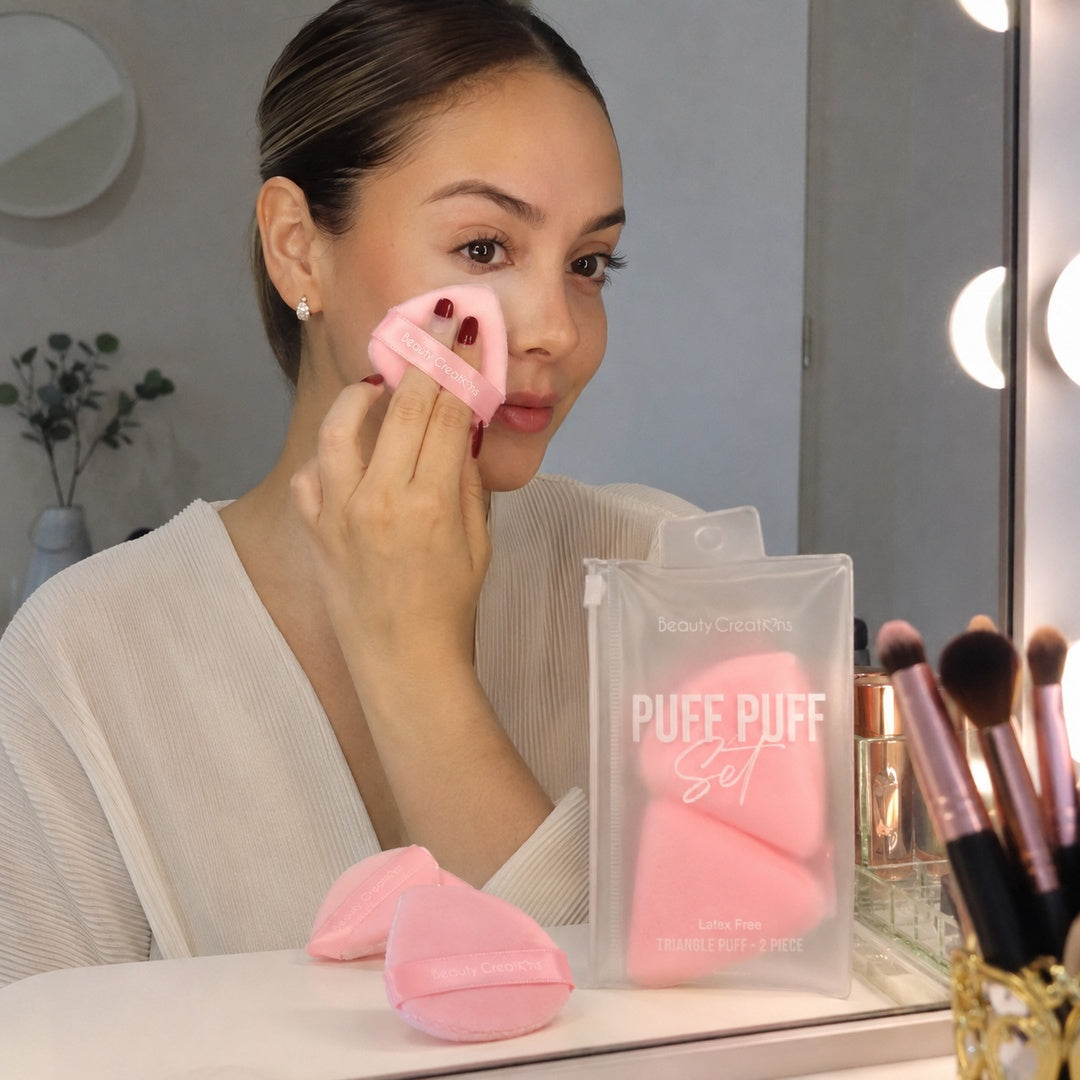 Set de 2 Esponjas de Maquillaje Beauty Creations Puff Puff Rosa