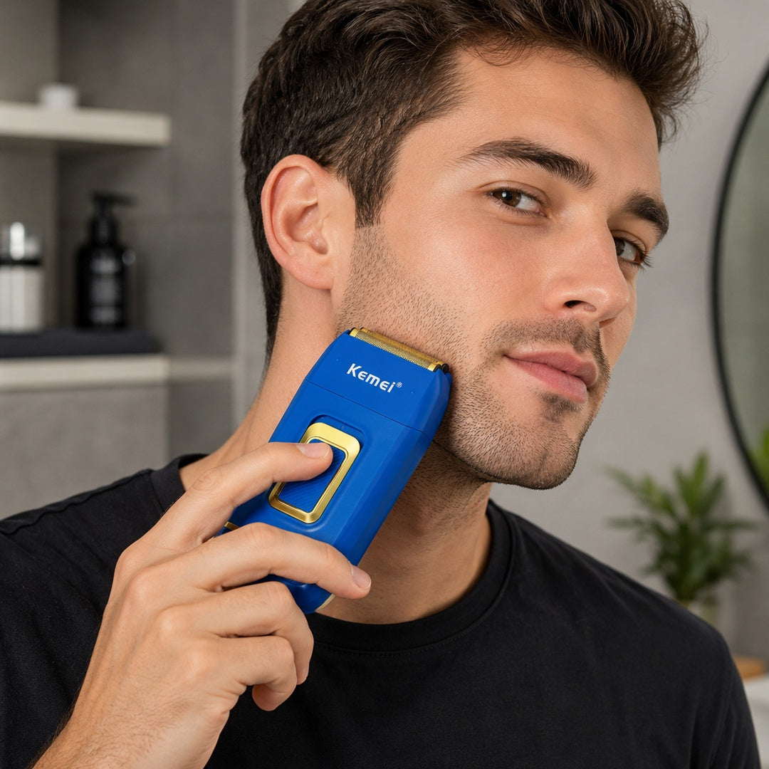 Afeitadora Shaver Kemei Km-2033 AZUL - vista 4 del producto