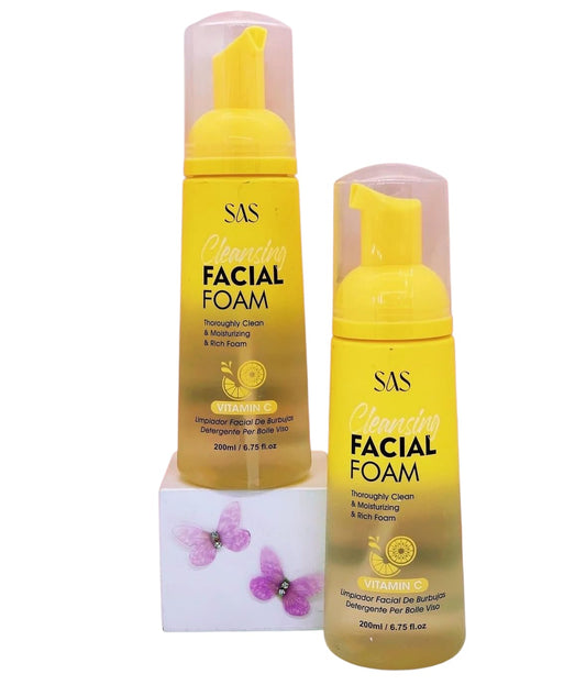 Limpiador Facial De Espuma Burbujas Vitamina C  Sas