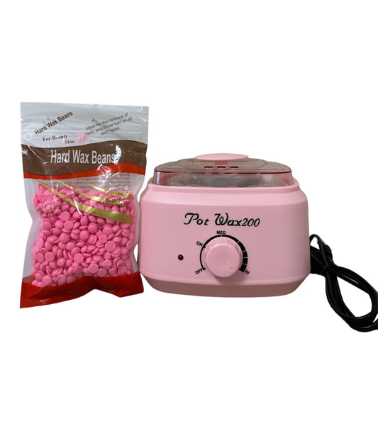 Olla Calentador De Cera Pro Max 200 De 500 gr + CERA+ PALETAS