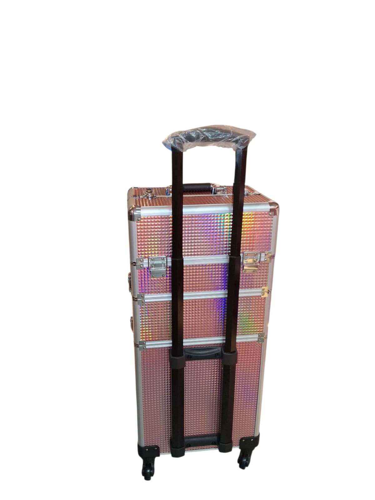 Maleta De Maquillaje Multicapa Rosa Tornasol