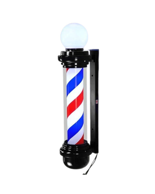Poste De Barbería Grande Barber Pole Con Esfera De Luz 88cm
