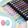 Lapices Mágicos Marcadores Metálicos Con Contorno 36pcs Gel